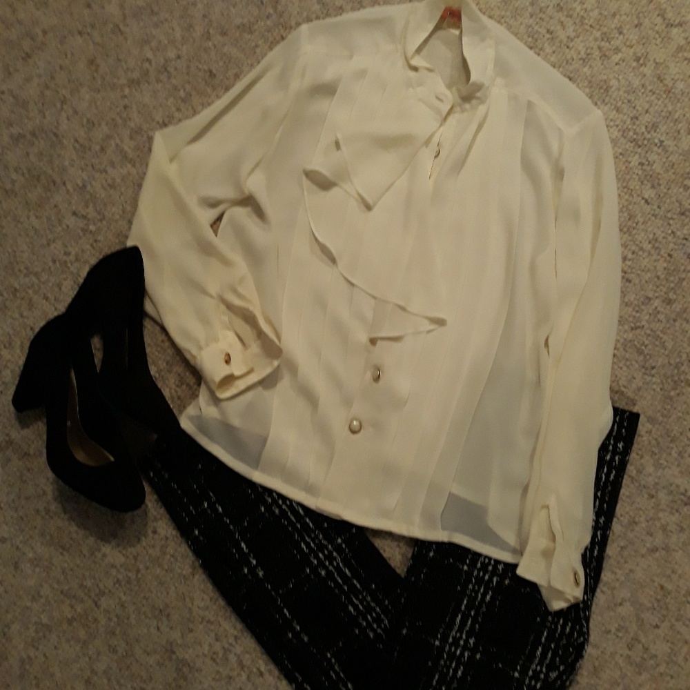 Cream blouse